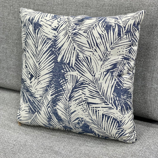 Blue Leaf Cushion