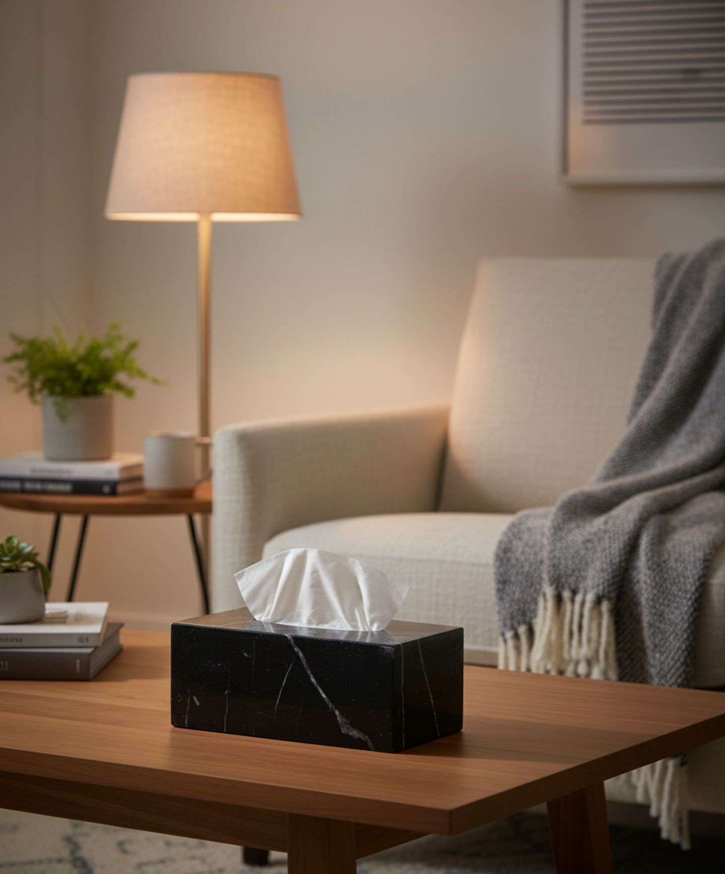 Marble Rectangular Tissue Box