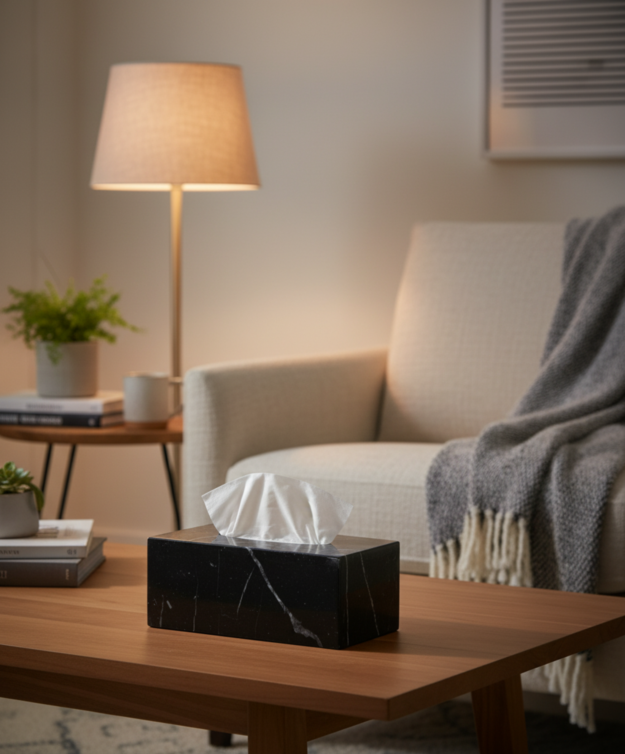 Marble Rectangular Tissue Box