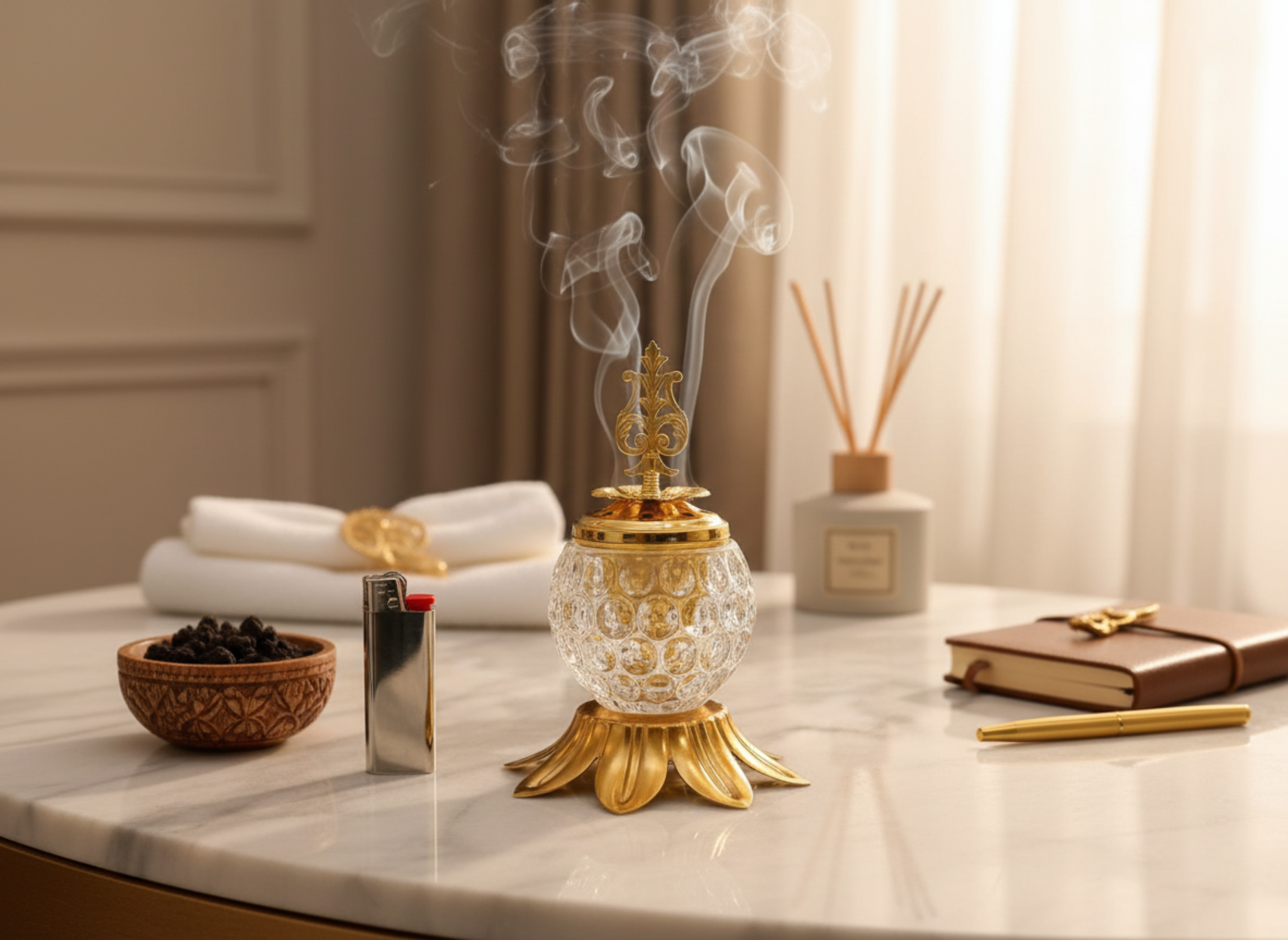 Crystal Incense Burner