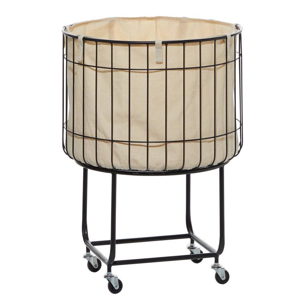 Basket Storage Cart with Wheels