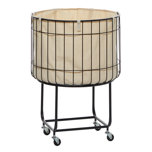 Basket Storage Cart with Wheels
