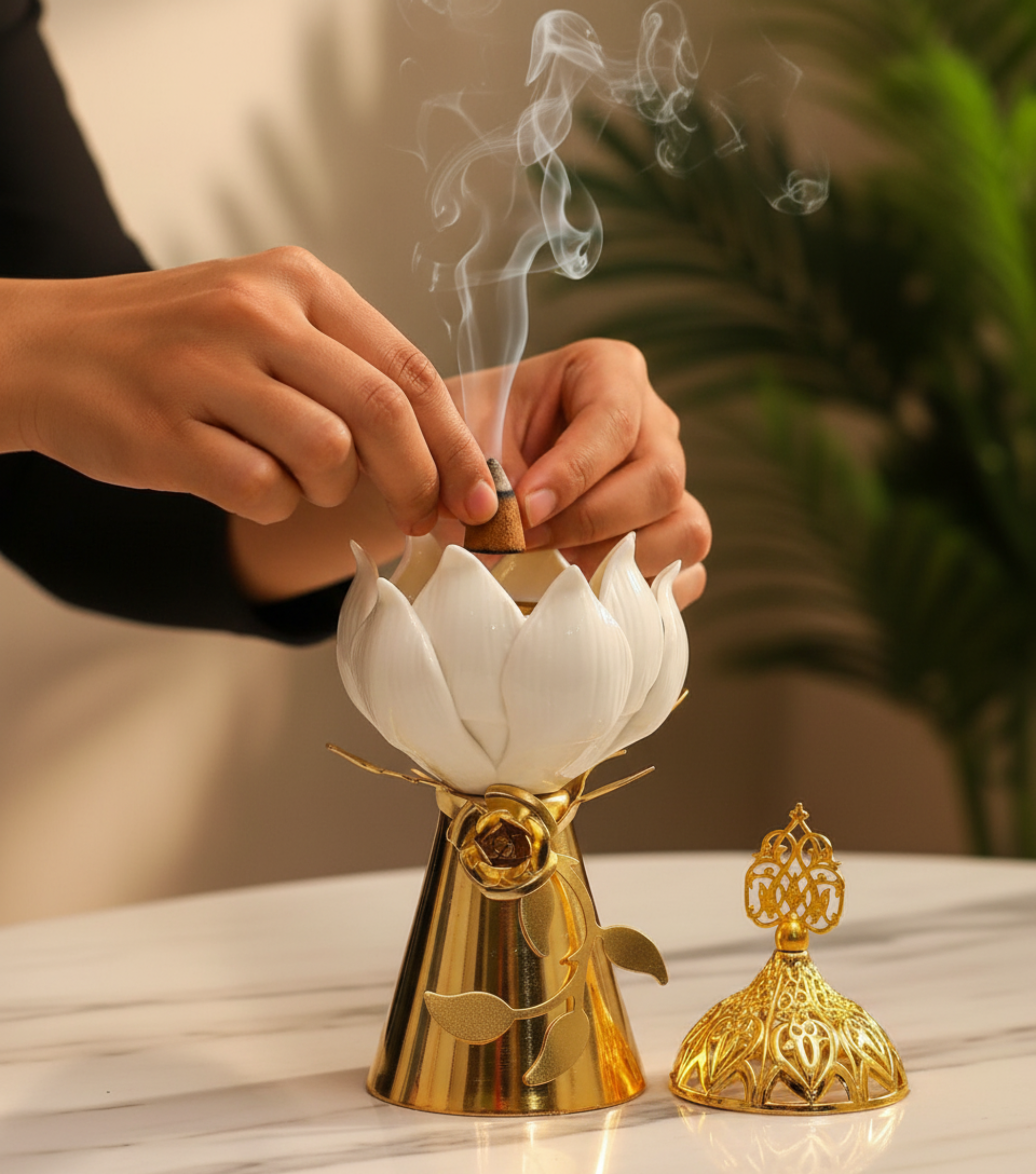 Flower Incense Holder