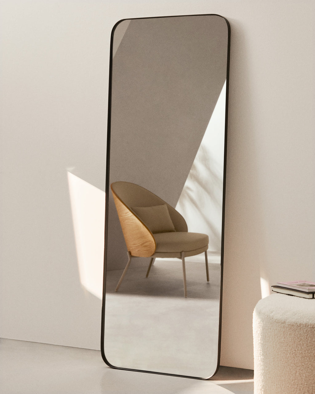 Metal Rounded Edge Wall Mirror