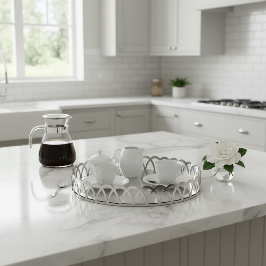 Circular Mirror Tray