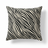 Zebra-striped pillow on a white background