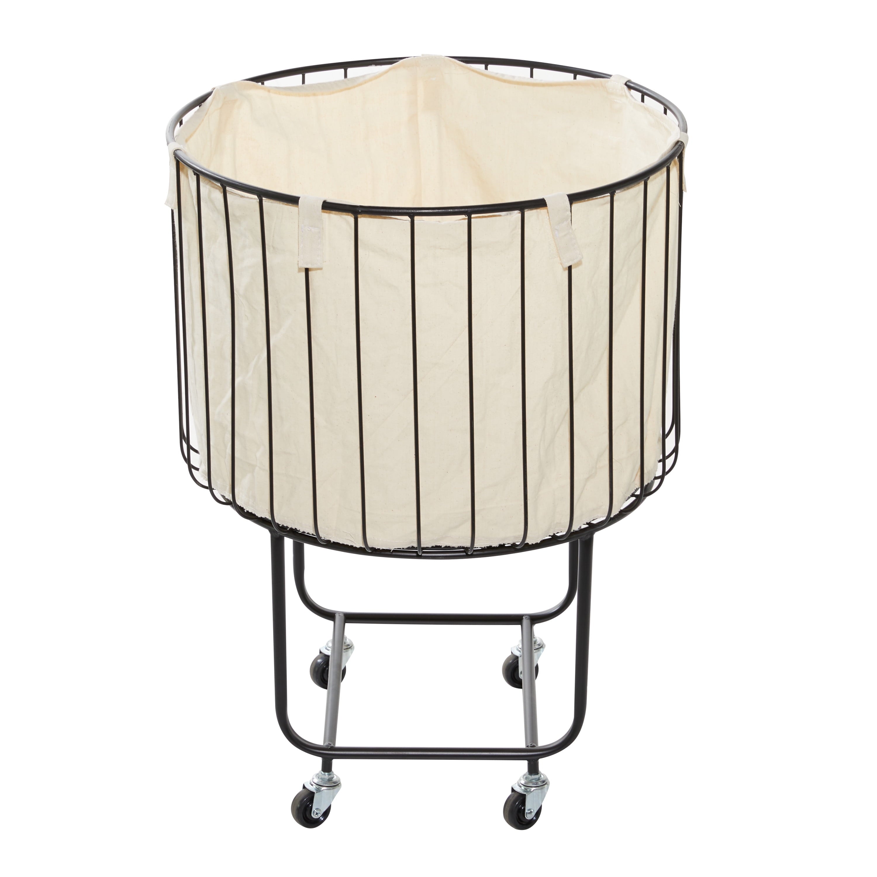 Basket Storage Cart with Wheels
