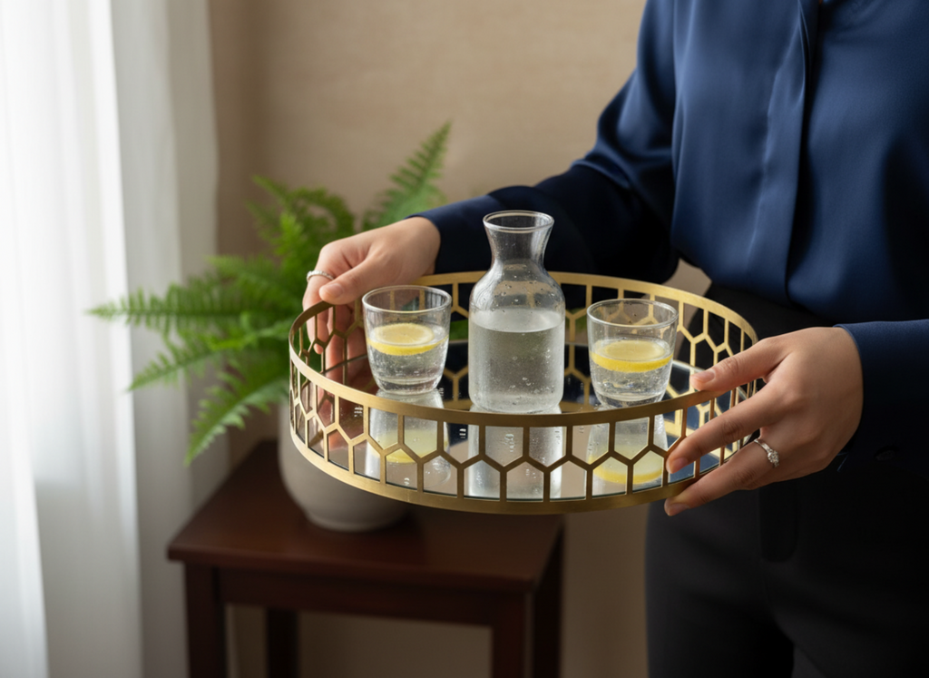 Honeycomb Mirror Tray