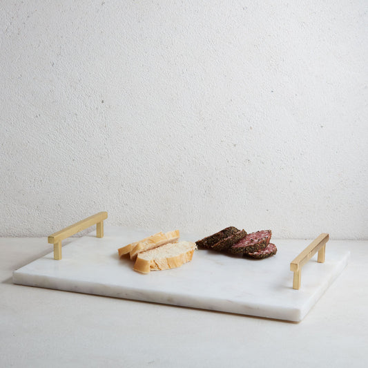 Marble Brass Charcuterie Board