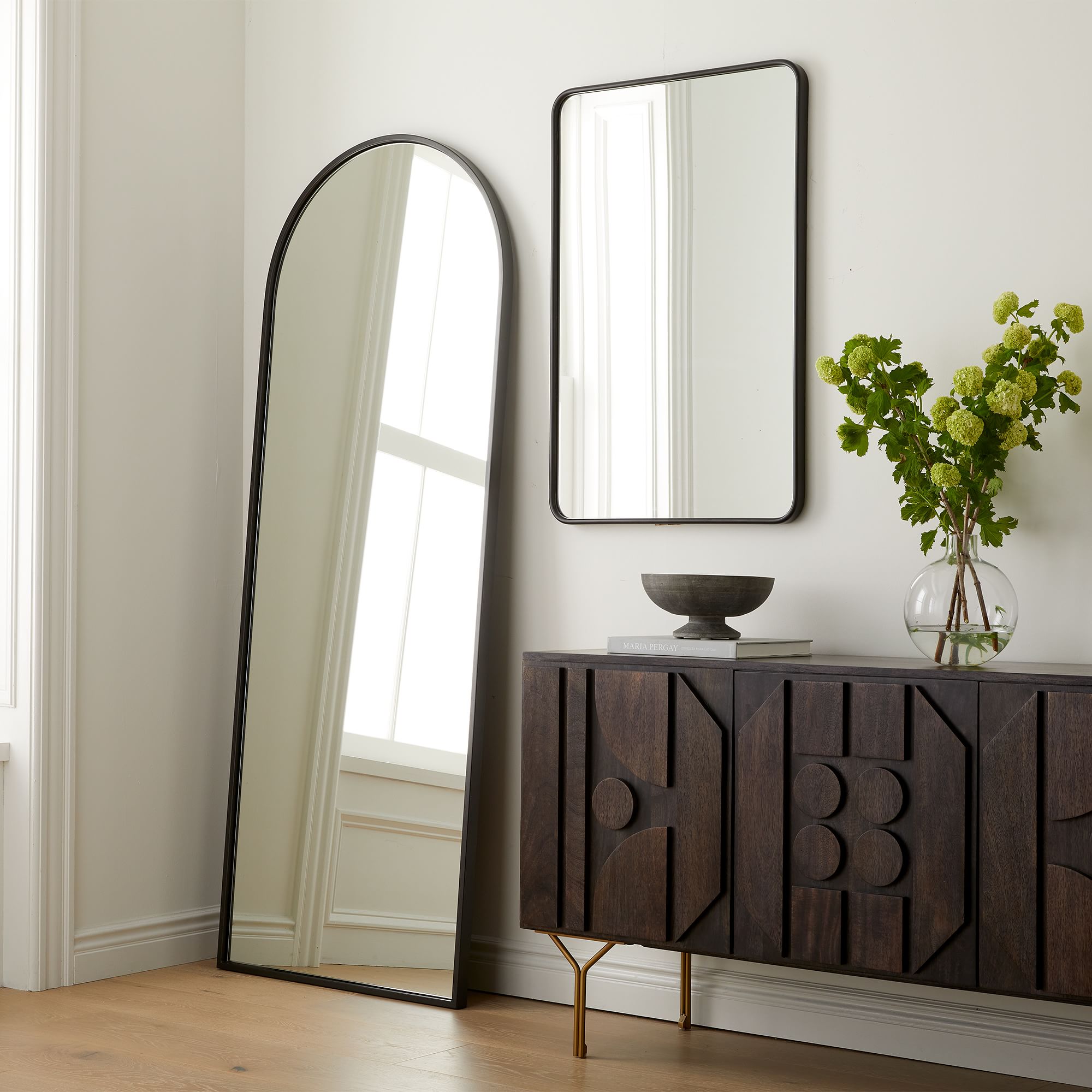 Metal Rounded Edge Wall Mirror