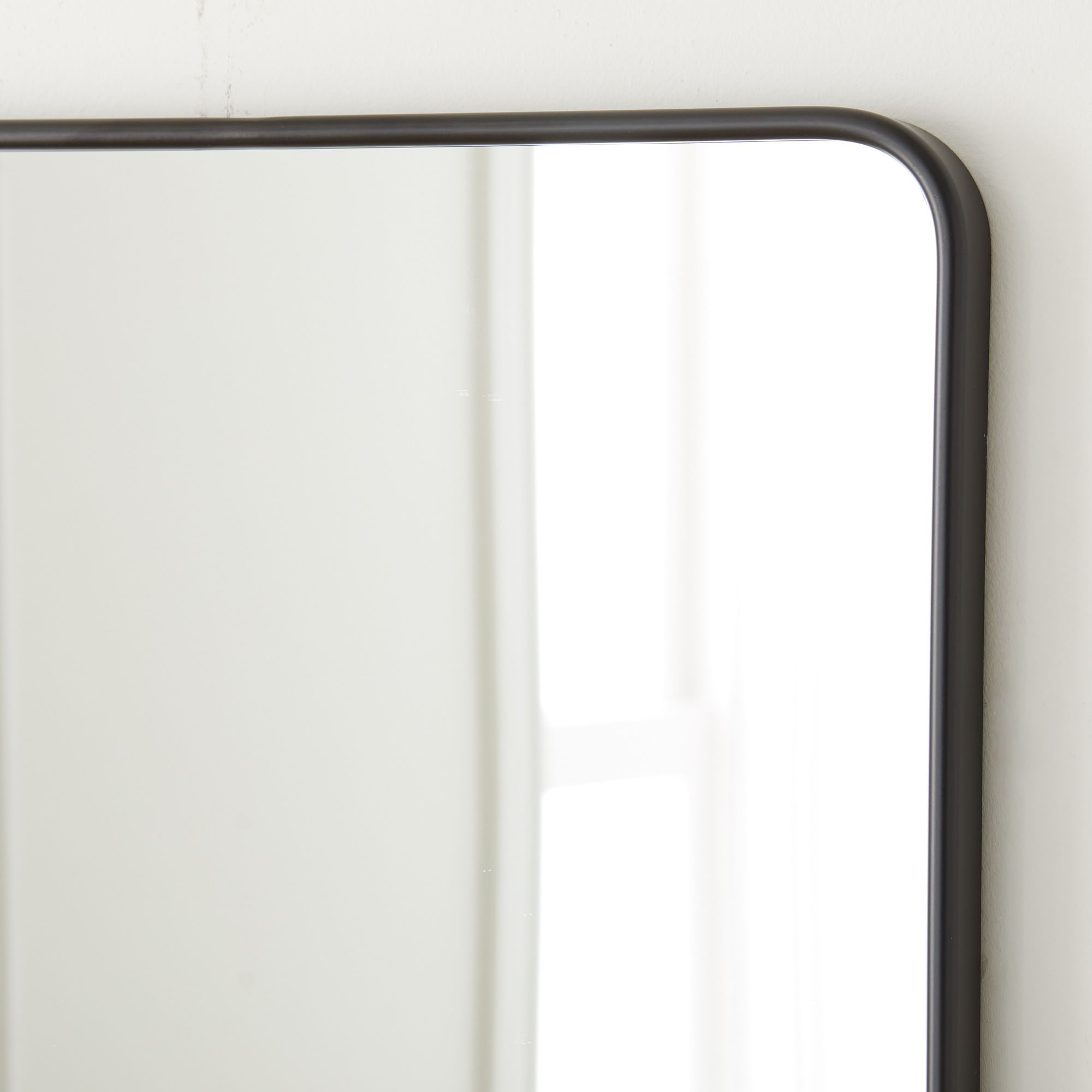 Metal Rounded Edge Wall Mirror